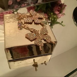Beautiful gold filled butterfly earrings